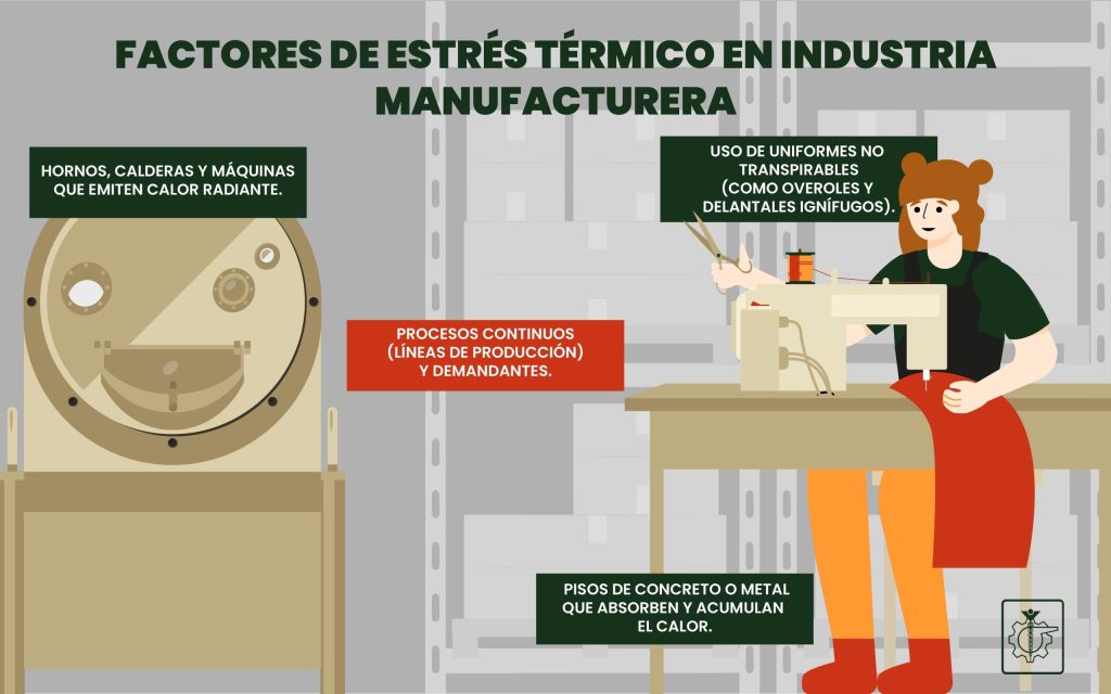 Factores de estrés térmico por calor en la manufactura